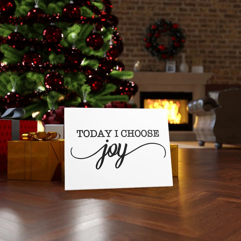 Trinx Inspirational Quote Canvas Today I Choose Joy Wall Art Motivational Motto Inspiring Prints Artwork Decor Ready To Hang