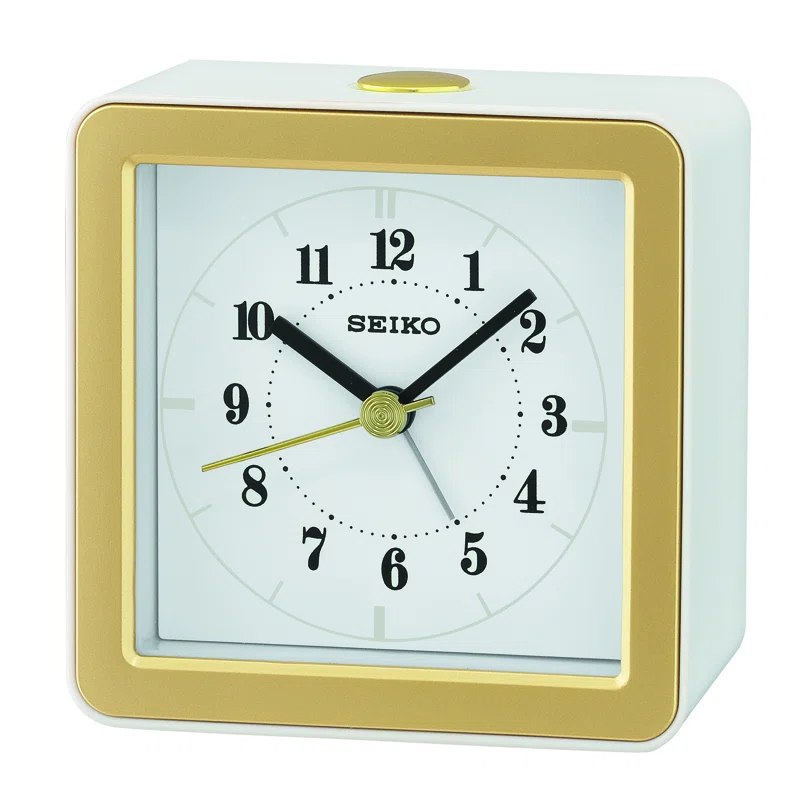 Seiko Gatsby Analog Quartz Alarm Tabletop Clock