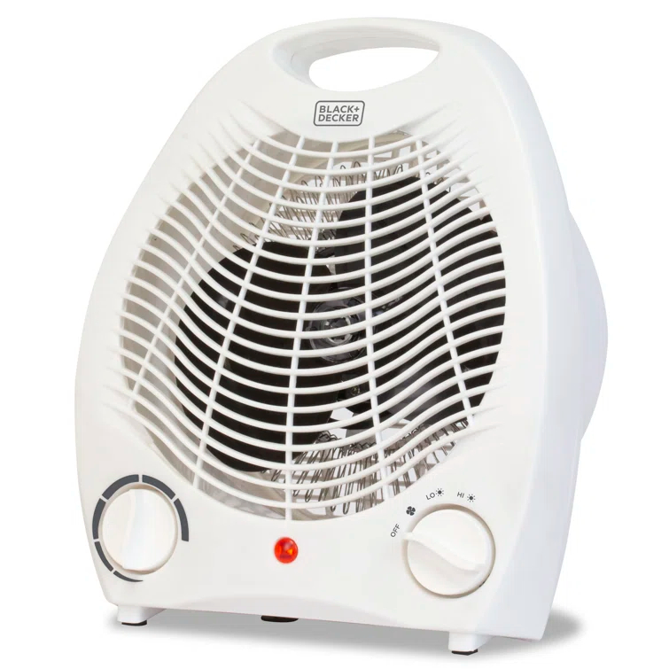 BLACK+DECKER Personal Desktop 1,500 Watt Electric Fan Compact Heater
