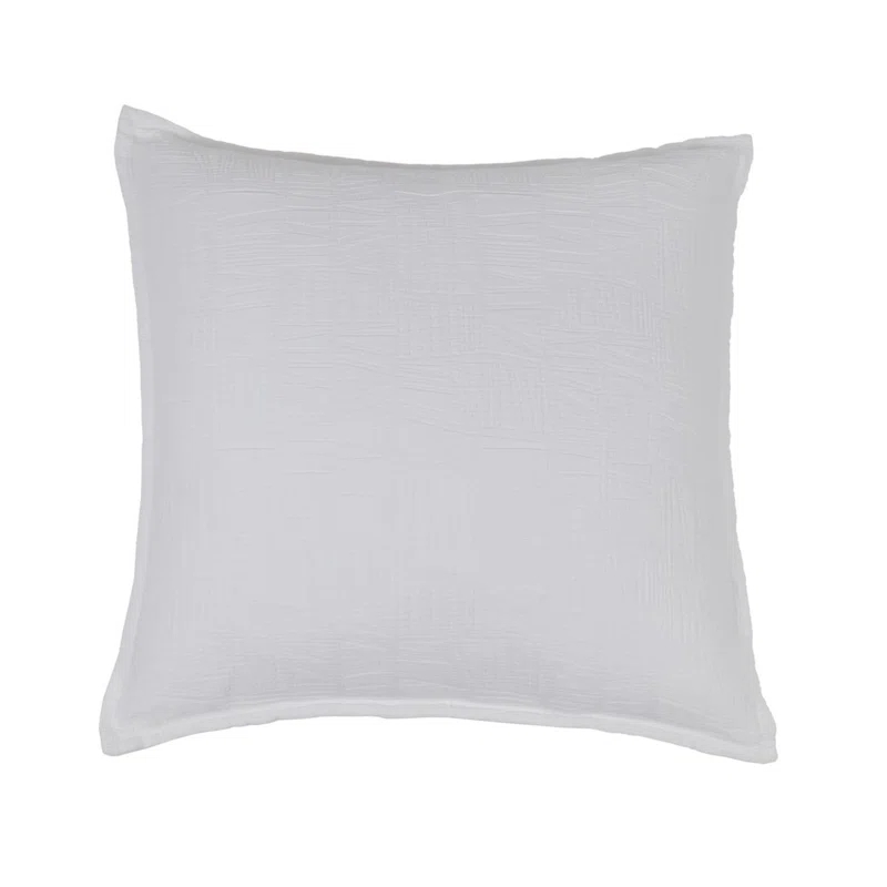 Harbour Cotton Matelassé Euro Sham by Pom Pom at Home - Taupe