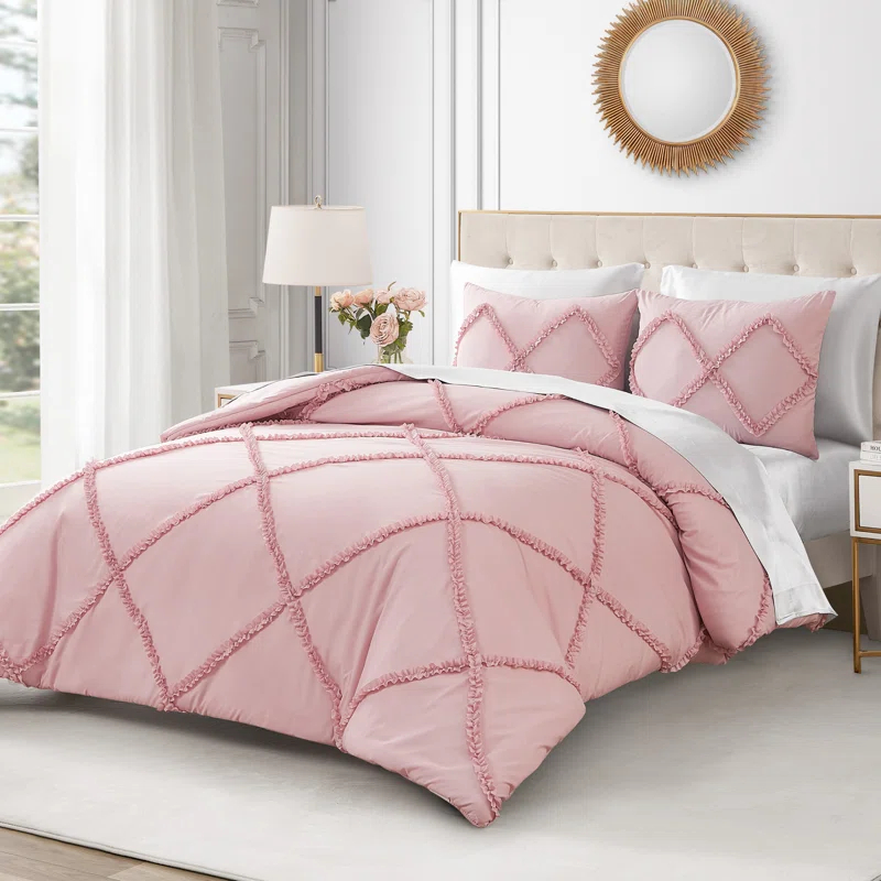 Juicy Couture Juicy Couture Diamond Ruffle Reversible Comforter & Shams Bedding Sets