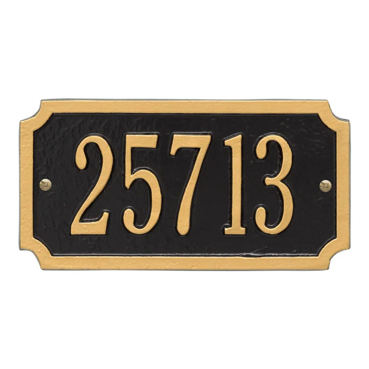 Whitehall Products 1-Line Wall Address Plaque