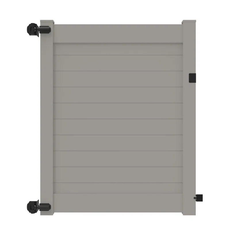 Barrette Outdoor Living Horizontal Fence Gray Vinyl Privacy Gate