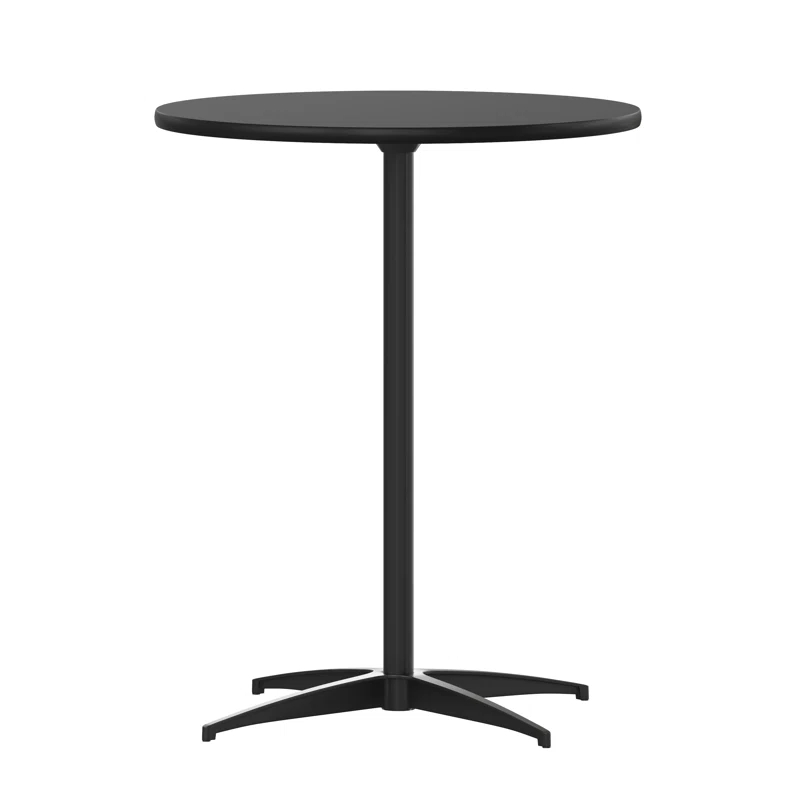 Flash Furniture Marrel Round Wood Cocktail Table with Columns by Flash Furniture