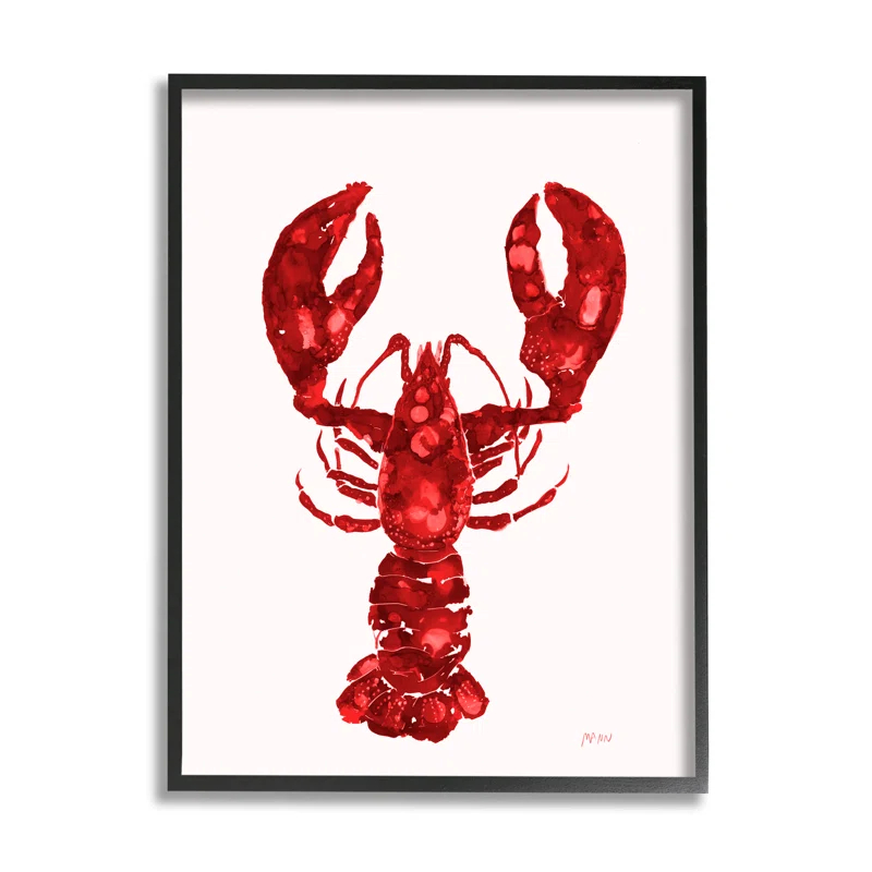 Stupell Industries " Red Lobster Marine Paint " Painting Print