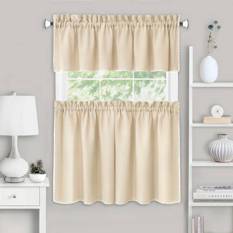 Achim Importing Co Tailored 58'' W Kitchen Curtain