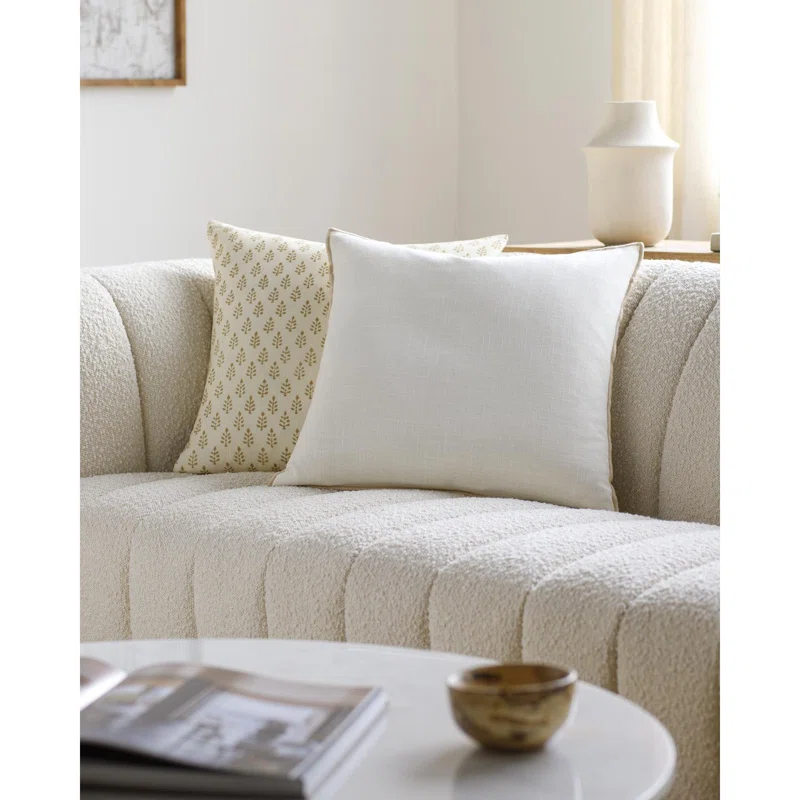 Livabliss Merrow Cotton Reversible Throw Pillow