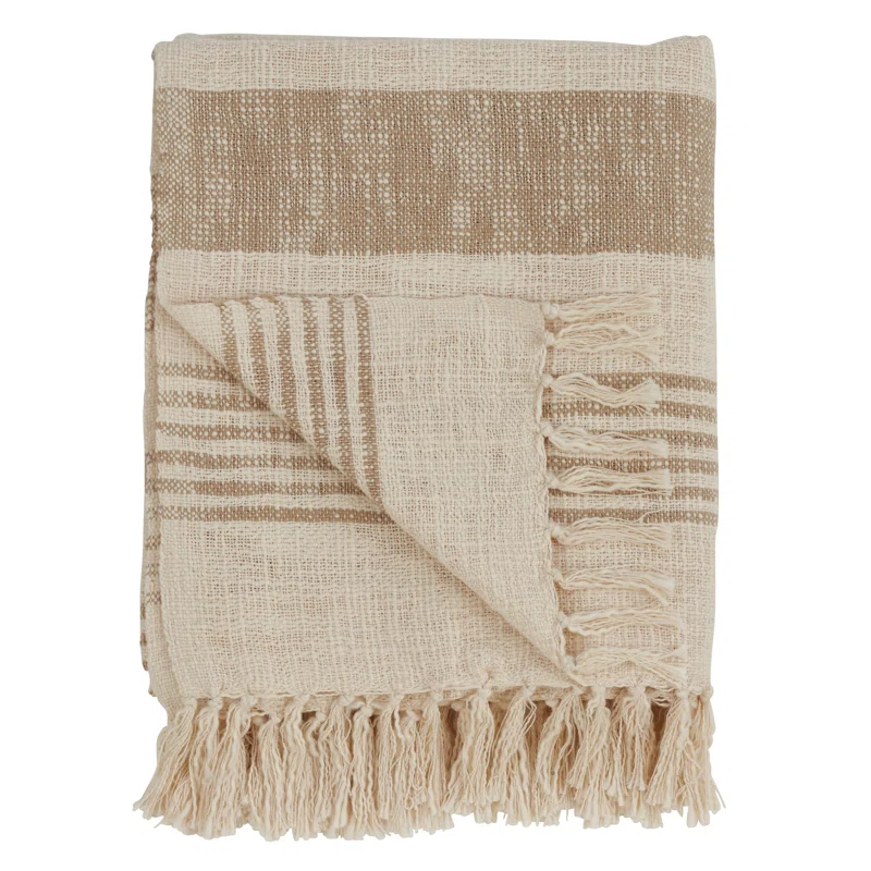 Saro Sevan Collection Hand Woven Throw Blanket