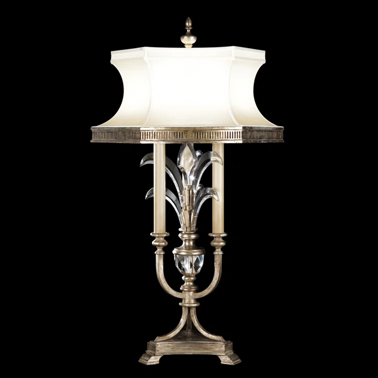 Fine Art Handcrafted Lighting Beveled Arcs Metal Table Lamp
