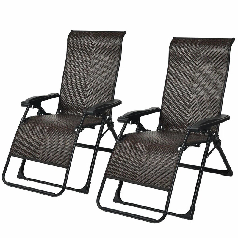 Calorful Folding Zero Gravity Chair (Set of 2)