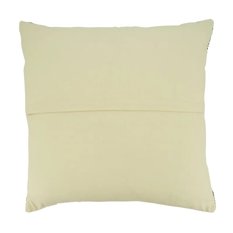 Striped Cotton Reversible Throw Pillow