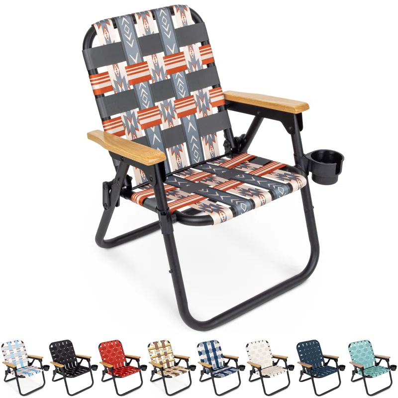 GoSports GoSports Outdoors WOVN Premium Beach & Camping Chair - Folding Backpack Chair for Adults - MESA