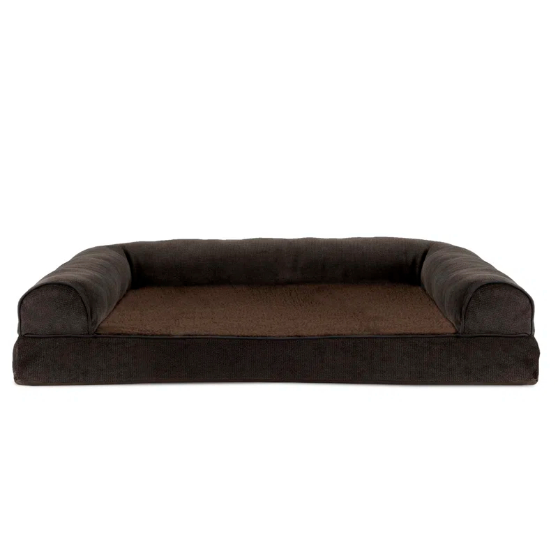 FurHaven Orthopedic Suede Pet Bed