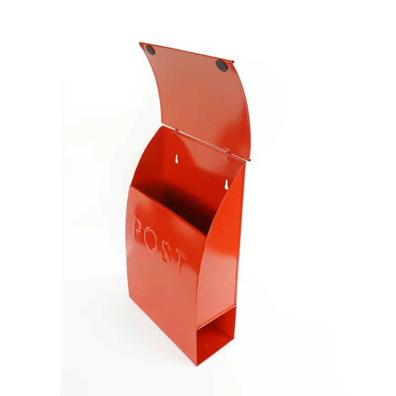 Milano Pointed Post Wall Mounted Mailbox