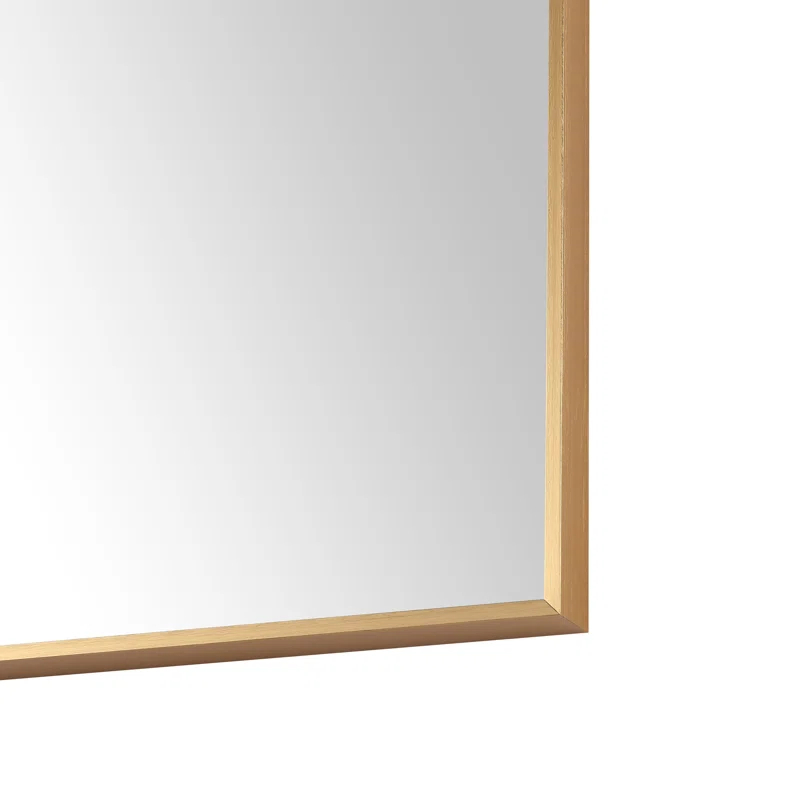 Modern & Contemporary Rectangle Bathroom Vanity Mirror Metal Framed Wall Mirror