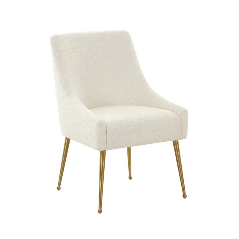 Beatrix 19'' H Velvet Upholstered Metal Parsons Chair