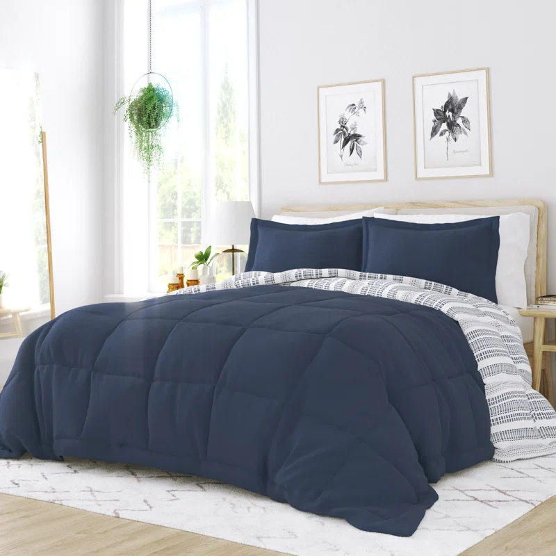 Becky Cameron Down Alternative Farmhouse Dreams Reversible Comforter Set