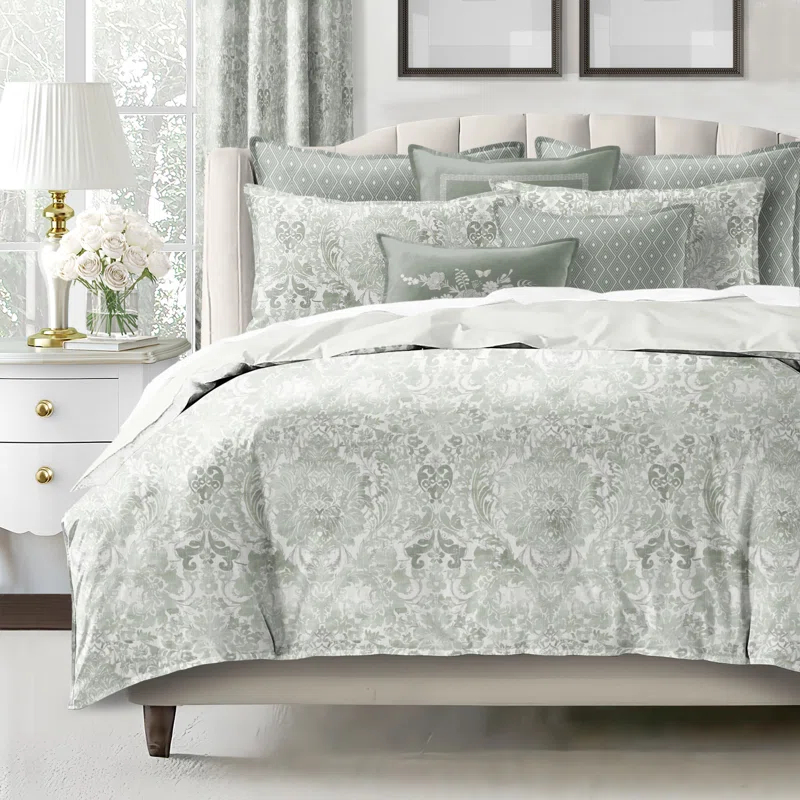 6ix Tailors Fine Linens Savannah Cotton Linen Look 8 Piece Comforter Set