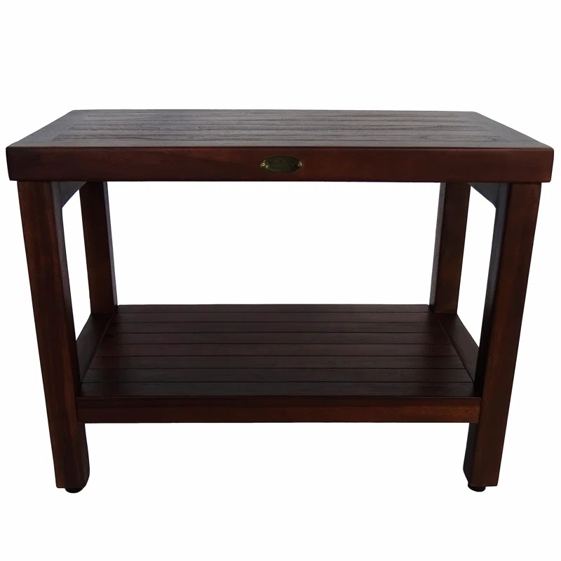 Decoteak Eleganto, Teak Shower Bench, Teak Wood Shower Bench, Teak Shower Bench, Teak Shower Stool