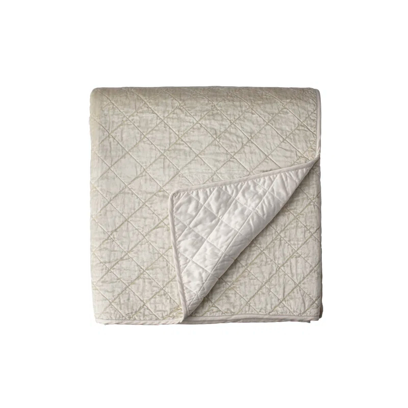 Chloe Modern & Contemporary Velvet Coverlet