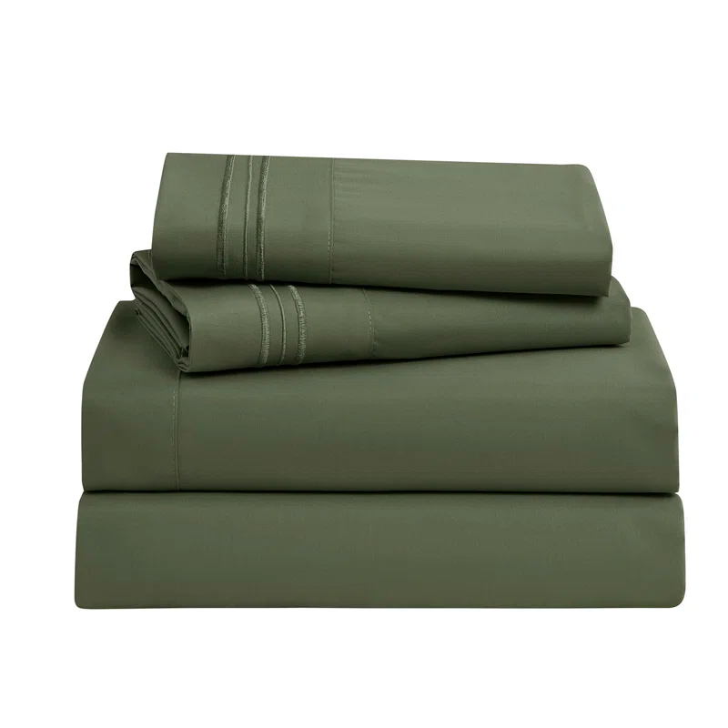 Nestl Double Brushed Hotel Luxury Sheet Set with Extra Soft Sheets & Pillowcases
