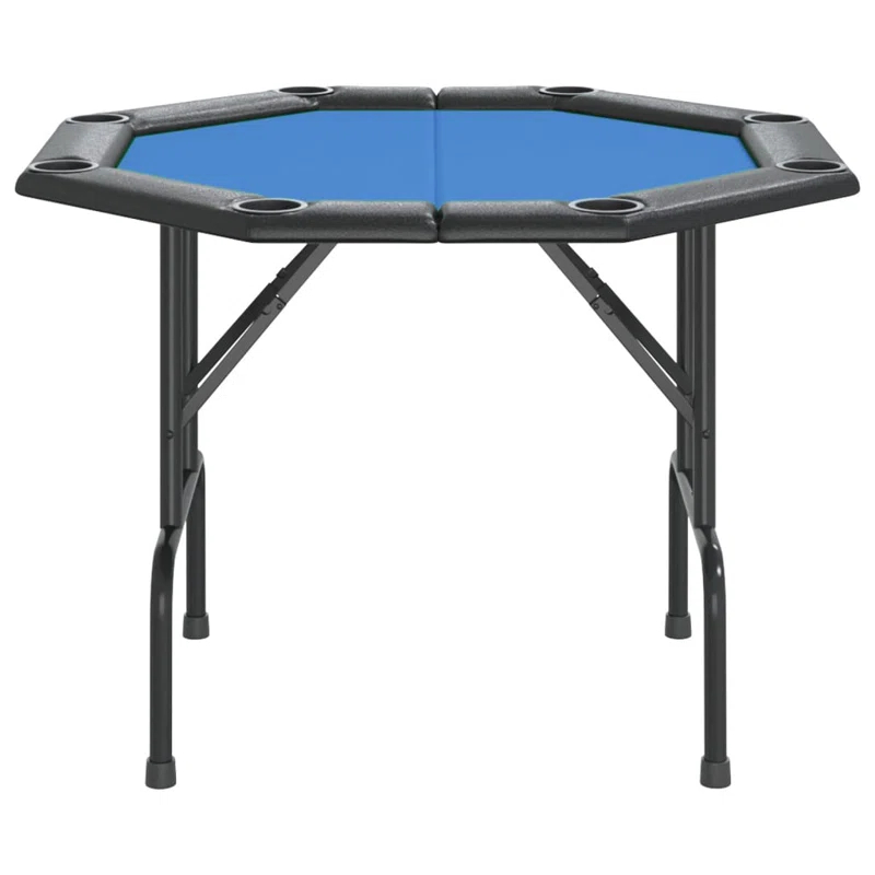 VidaXL VidaXL Folding Poker Table Texas Holdem Table 8 Players Portable Casino Table