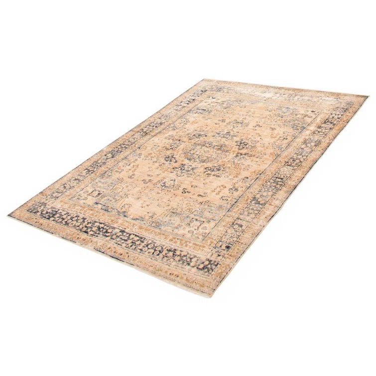 ECARPETGALLERY Antalya One-of-a-Kind 6'4" X 9'4" 1990s Wool Area Rug Tan