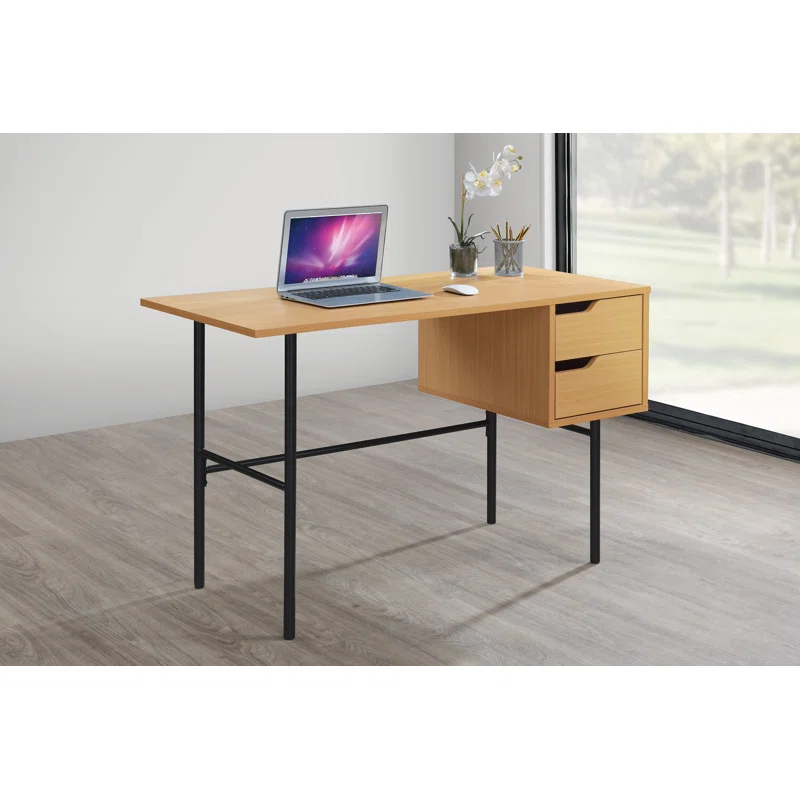 OSP Designs Metal Base Writing Desk
