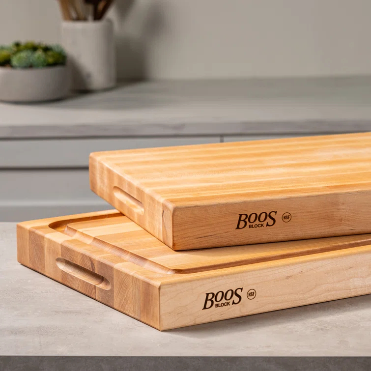 John Boos Wood Edge Grain Reversible Cutting Board