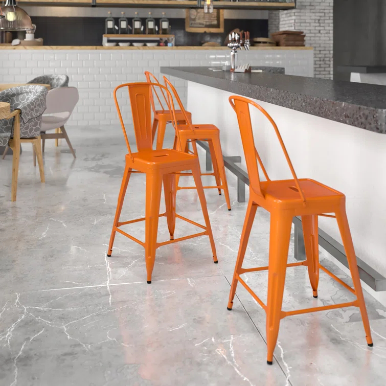 Flash Furniture 24" Patio Bar Stool & Reviews | Wayfair