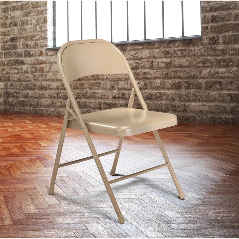 National Public Seating Commercialine Steel Folding Chair Set (Set of 4)