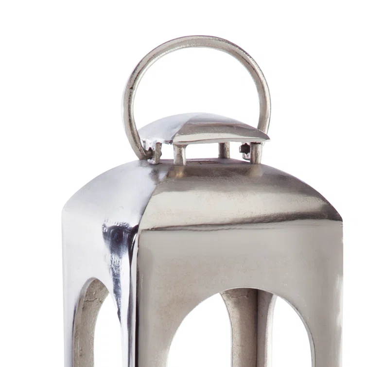 Winter Whisper Ceramic Tabletop & Hanging Hurricane Lantern, 28" Height