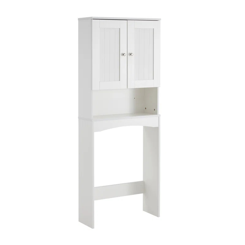 HLILish Home Bathroom Shelf Over-The-Toilet, Bathroom Spacesaver, Bathroom Storage Cabinet Organizer