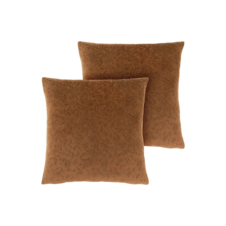 Monarch Specialties Inc. Pillows, Set Of 2, 18 X 18 Square, Insert Included, Accent, Sofa, Couch, Bedroom, Polyester (Set of 2)