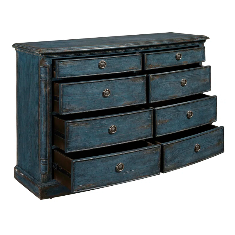Pulaski Furniture Robin Egg 8 Drawer 51.97" W Double Dresser
