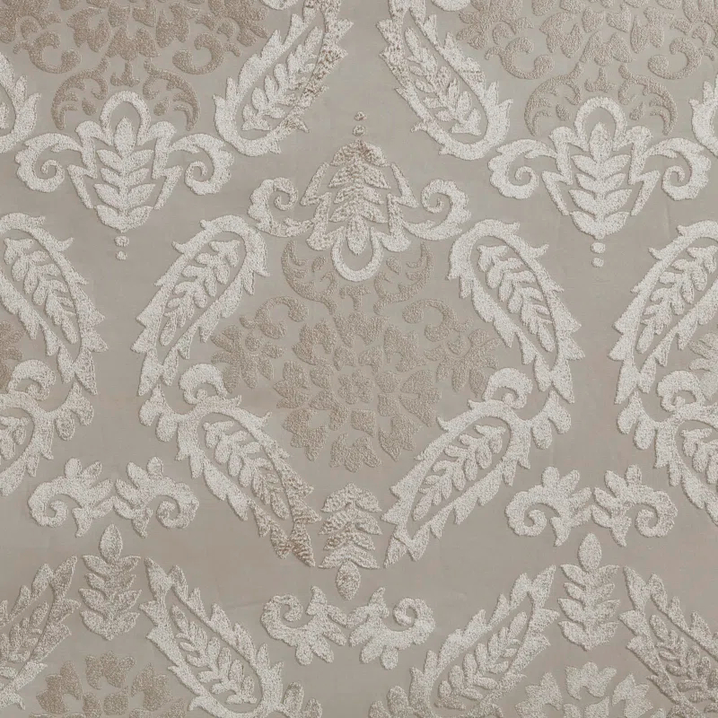 SunSmart Amelia Knitted Jacquard Paisley Total Blackout Grommet Top Curtain Panel