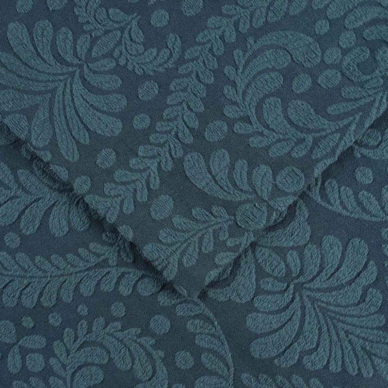 Aspen Floral Scalloped Edge Cotton Blend Coverlet / Bedspread Set
