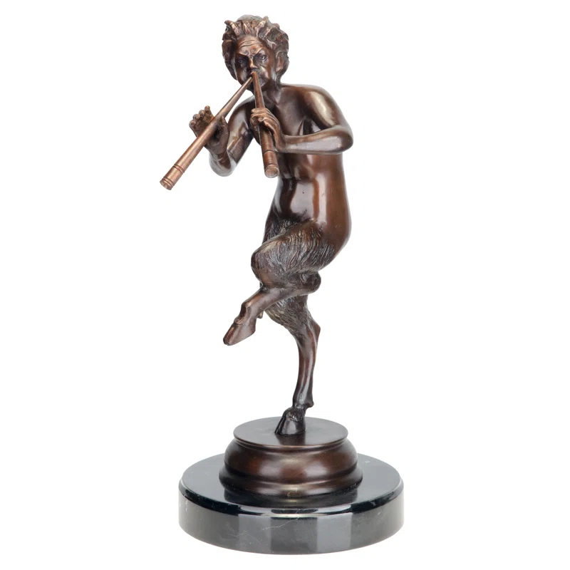 Design Toscano Pan, Greek God of the Forest Bronze Statue