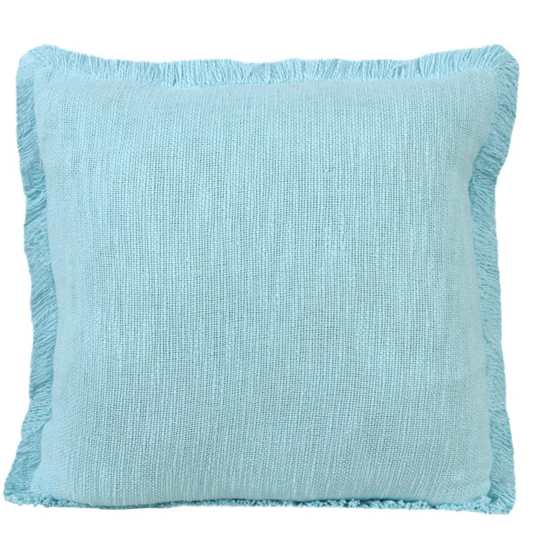 Rajani Home Jessei Fringed Cotton Throw Pillow