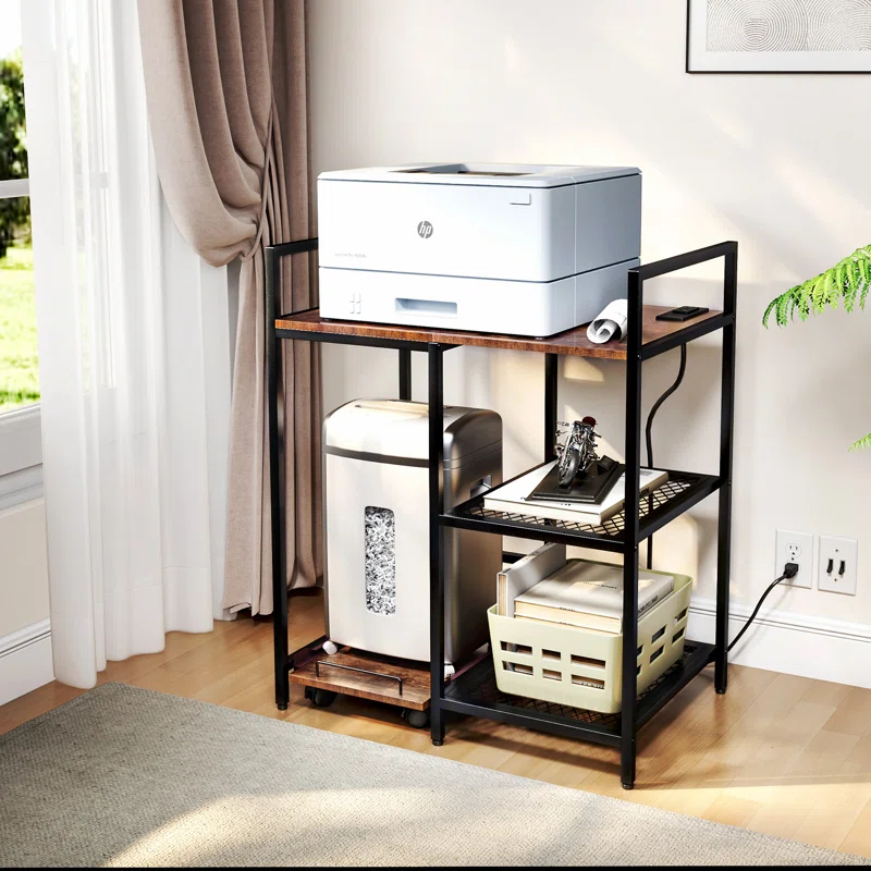 TC-HOMENY 28'' H x 23.5'' W Printer Stand