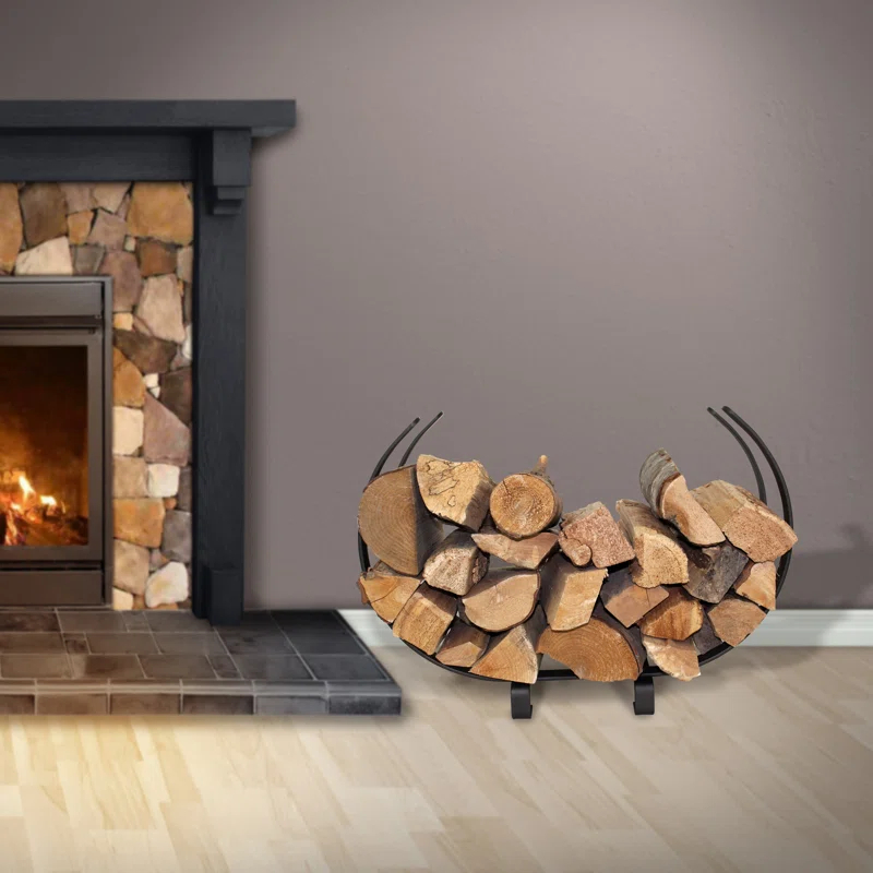 Enclume Handcrafted Indoor & Outdoor U-Shaped Fireplace Log Rack