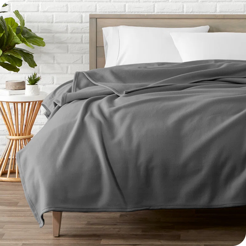 Bare Home Lightweight Polar Fleece Blanket