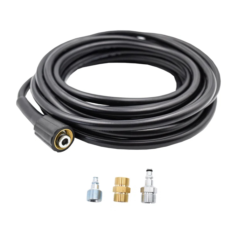 AR Blue Clean AR Blue Clean, 25'' Super Soft Pressure Washer Hose with Transfer Adapter