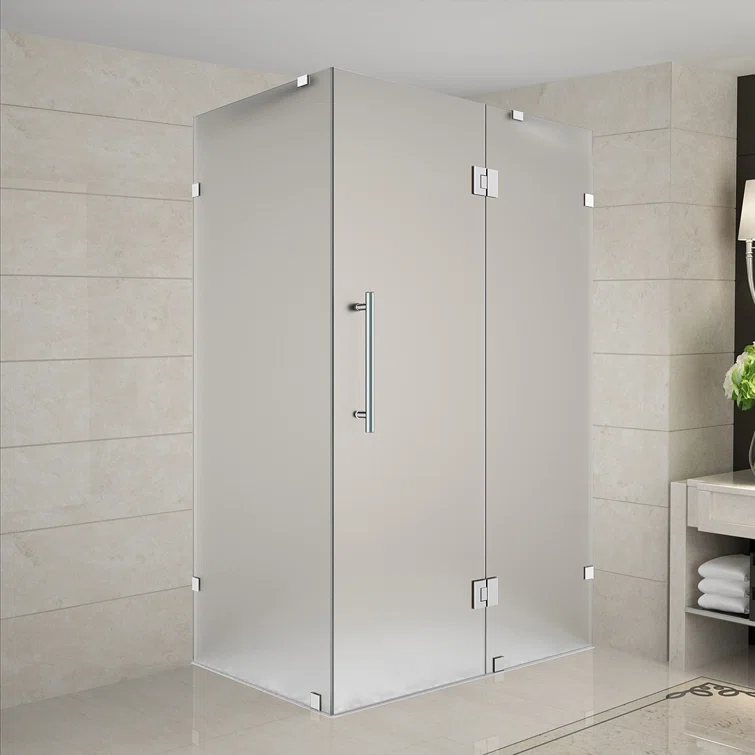 Aston Avalux Rectangle Hinged Shower Enclosure SEN987F-SS-4838-10