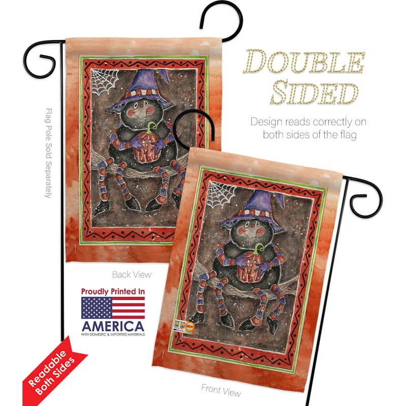 Breeze Decor Double Sided 18.5'' H x 13'' W Polyester Animal Flag Set