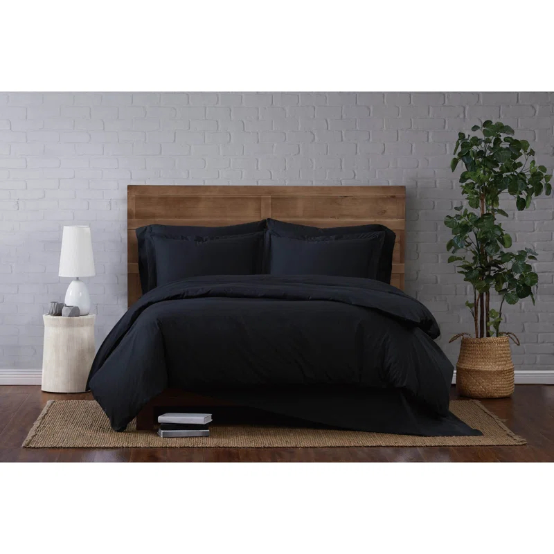 Brooklyn Loom Cotton Duvet Cover Set