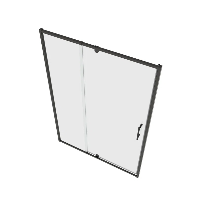Arch Glass Designs 11DD131873LTS 38-42" W x 71" H Flush Glass Shower Door Reversible Installation