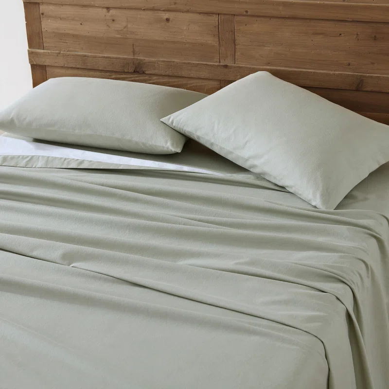 Eddie Bauer Solid Cotton Flannel Sheet Sets