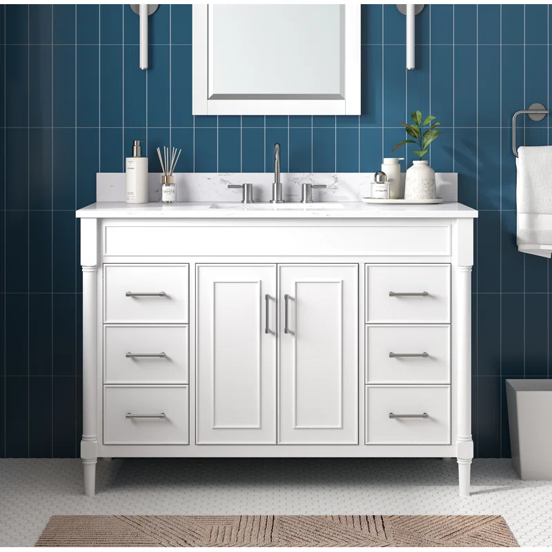 Avanity Bristol 48" Free Standing Single Bathroom Vanity with Engineered Stone Top