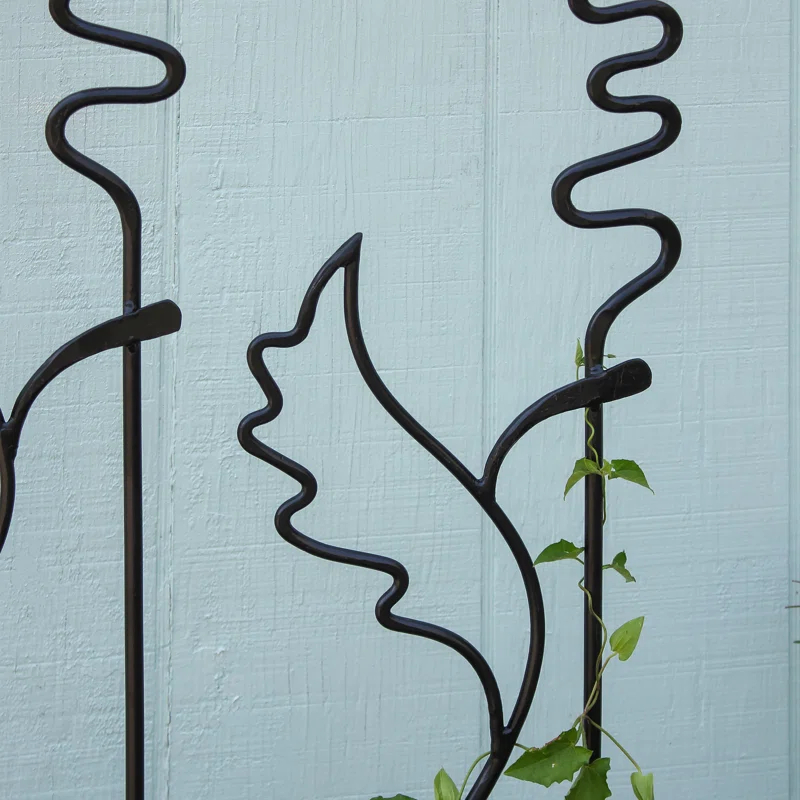 43'' H x 33'' W Black Metal Fencing